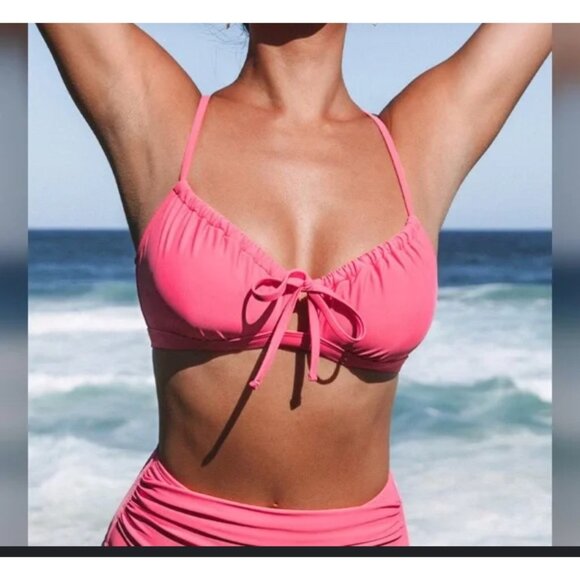 Cupshe Sunset Spritz Swimwear Top Size XL NWT - Picture 1 of 6